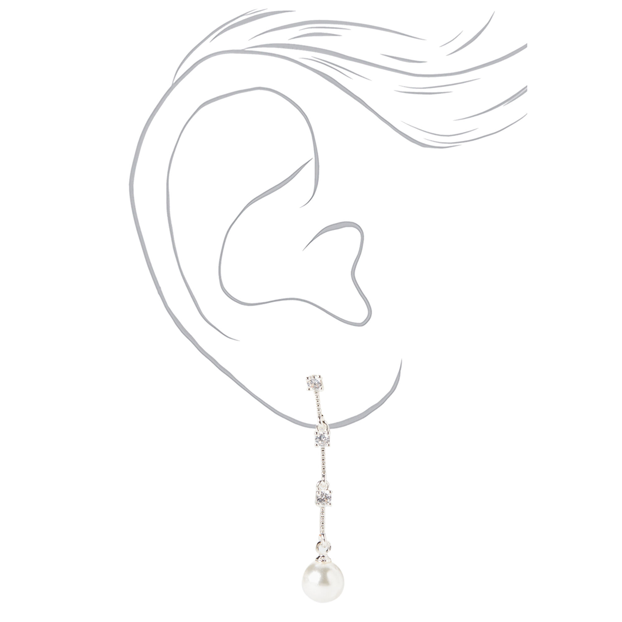 Mateo Huggie Pearl Drop Earrings | Rent Mateo jewelry for $55/month - Join  Switch